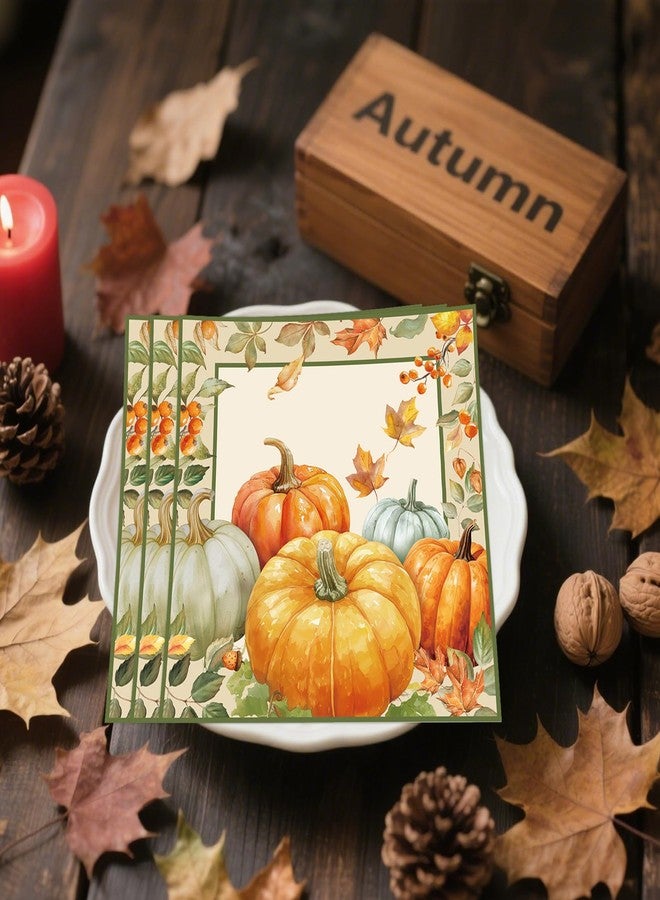 HiEnjoin 50PCS Fall Napkins, Pumpkin Thanksgiving Paper Napkins for Birthday Harvest Thanksgiving Party Decorations - Image 2
